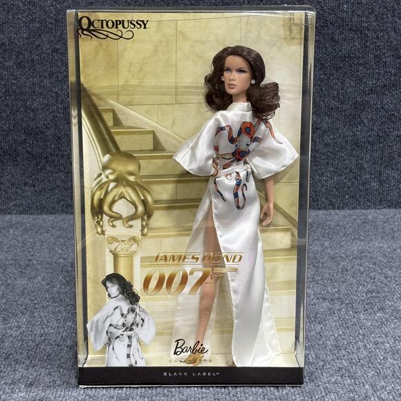 Barbie Collector James Bond 007 Octopussy Doll‎ Black Label 2010 Boxed T4550 - Picture 2 of 12